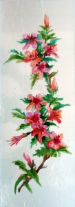 vetrate artistiche dipinte a mano fiori dipinti su vetro satinato decorazioni pittura su vetro treviso pordenone udine vetra srl (17)